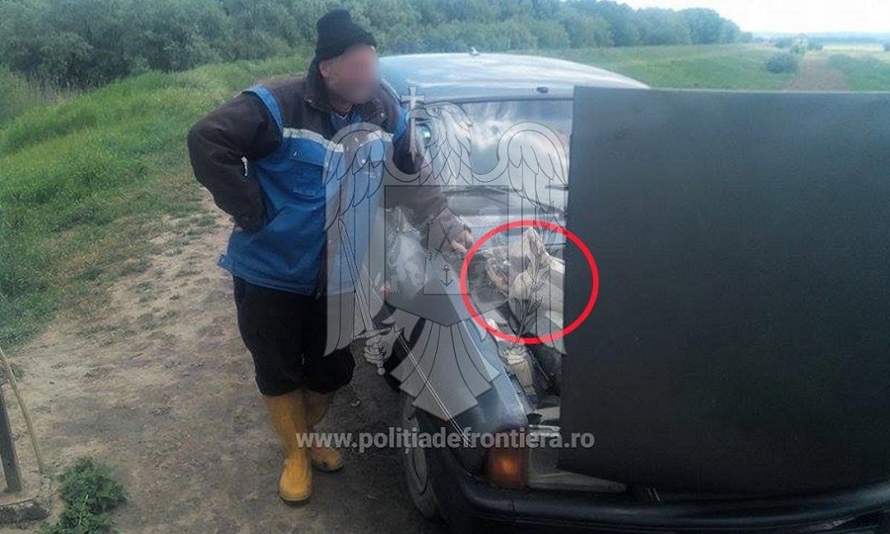 Un braconier a ascuns peștele într-un loc inedit Un braconier a ascuns peștele într-un loc inedit