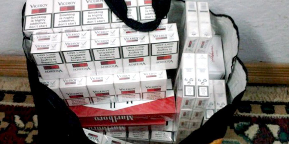 Tigari de contrabanda confiscate din piata Radauti tigari-radauti
