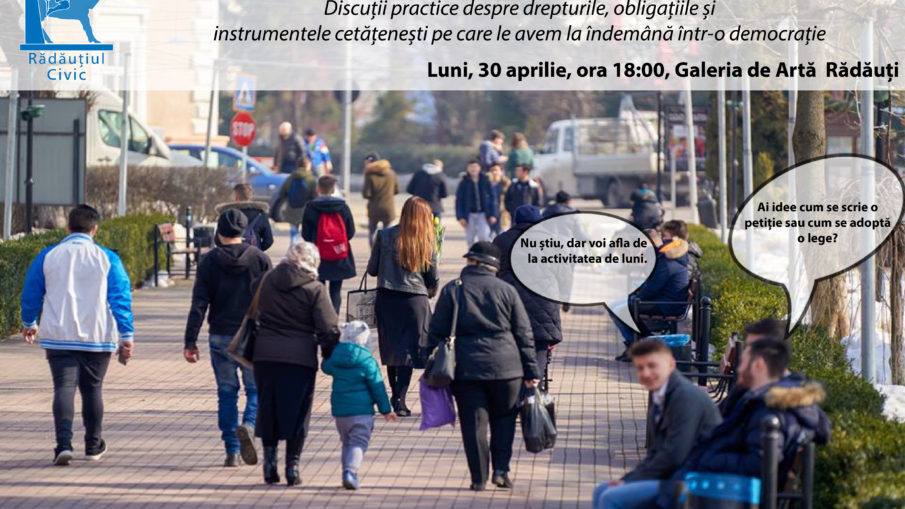 Atelier despre cetățenia participativă, luni, la Rădăuți radautiulcivic-atelier-civic