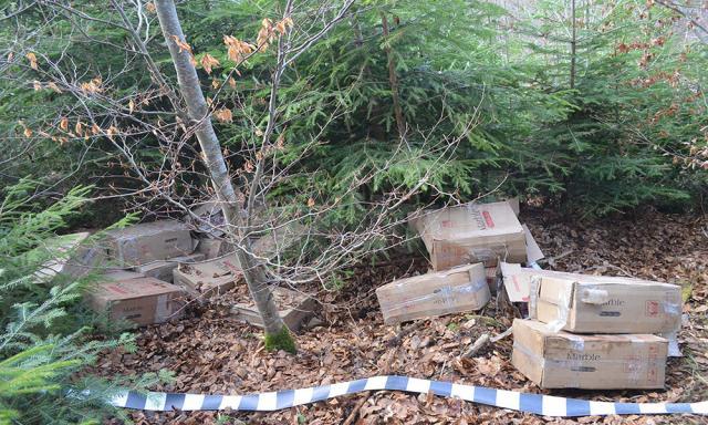 Ţigări de contrabandă de peste 30.000 de euro, abandonate la Costileva (după Ulma) tigari-costileva