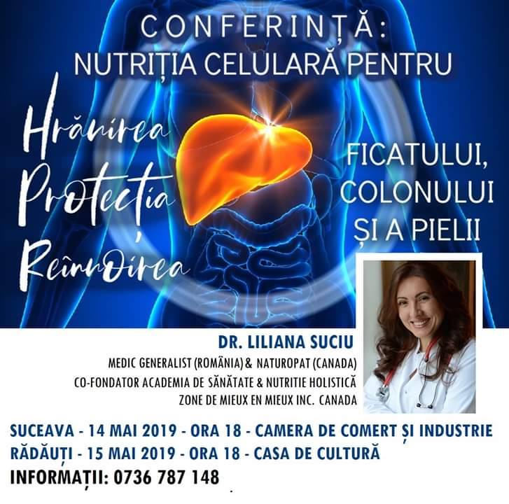 Invitatie Conferinta Nutritia Celulara Invitatie Conferinta Nutritia Celulara