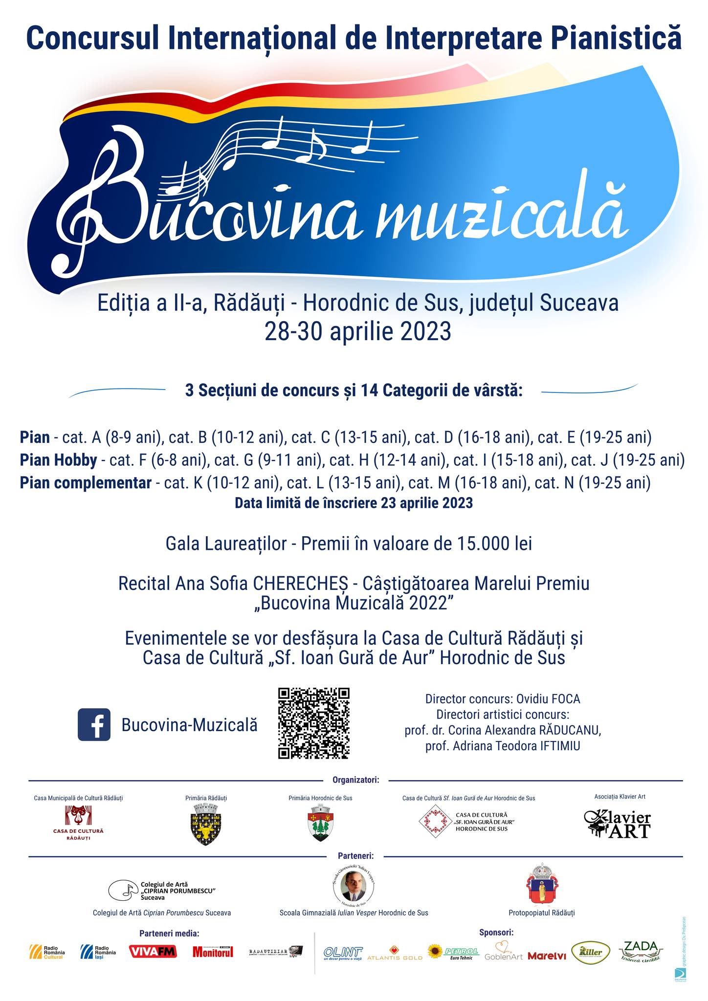 Concursul Internațional de Interpretare Pianistică „Bucovina Muzicală” va reuni tinere talente din țară și din străinătate la Rădăuți și Horodnic de Sus Concursul Internațional de Interpretare Pianistică „Bucovina Muzicală” va reuni tinere talente din țară și din străinătate la Rădăuți și Horodnic de Sus
