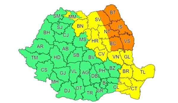Ninsori abundente în județul Suceava, prognozate de meteorologi până joi după-amiază Ninsori abundente în județul Suceava, prognozate de meteorologi până joi după-amiază