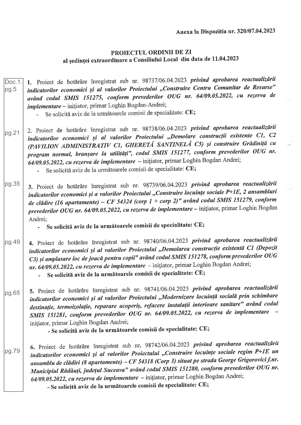 Ședința extraordinară a Consiliului Local 11.04.2023 Ședința extraordinară a Consiliului Local 11.04.2023