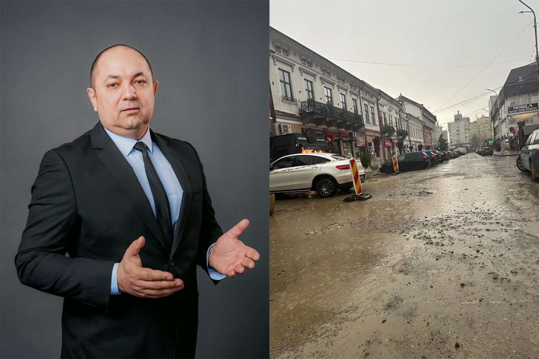 Dan Marcu, dezvăluie discrepanța dintre proiectele online și realitatea zonei centrale din Rădăuți Dan Marcu, dezvăluie discrepanța dintre proiectele online și realitatea zonei centrale din Rădăuți