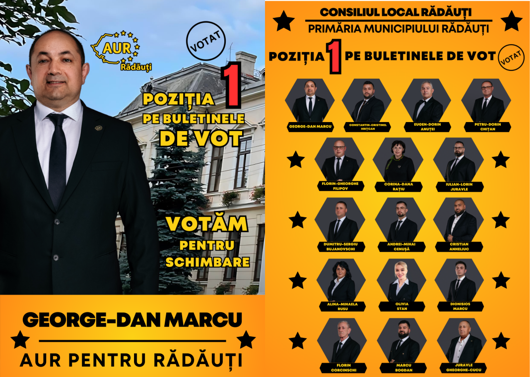 Echipă AUR Rădăuți le mulțumește cetățenilor din Rădăuți Echipă AUR Rădăuți le mulțumește cetățenilor din Rădăuți