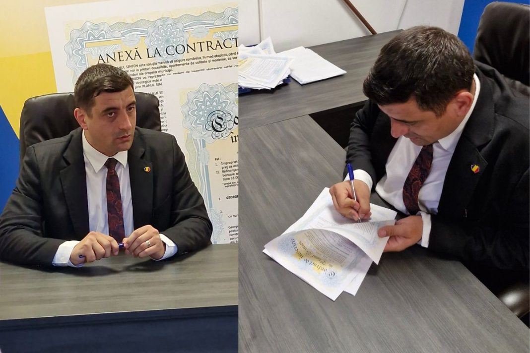 George Simion, candidat la președinția României, întâmpinat de mii de susținători la Suceava pentru semnarea contractului de înscriere în Planul Simion George Simion, candidat la președinția României, întâmpinat de mii de susținători la Suceava pentru semnarea contractului de înscriere în Planul Simion