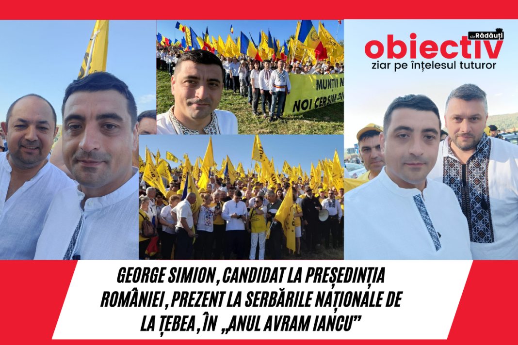 George Simion, candidat la președinția României, prezent la Serbările Naționale de la Țebea, în „Anul Avram Iancu” George Simion, candidat la președinția României, prezent la Serbările Naționale de la Țebea, în „Anul Avram Iancu”