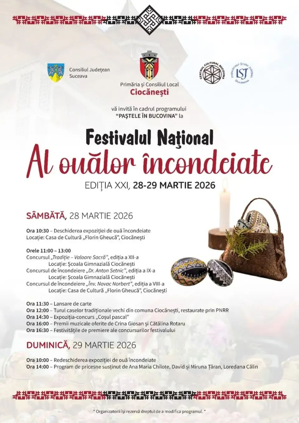 Festivalul din Ciocănești care duce tradițiile pascale mai departe Festivalul din Ciocănești care duce tradițiile pascale mai departe